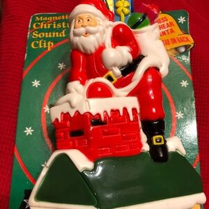 Magnetic Christmas Sound Clip “Ho, Ho, Ho, Merry Christmas NWT